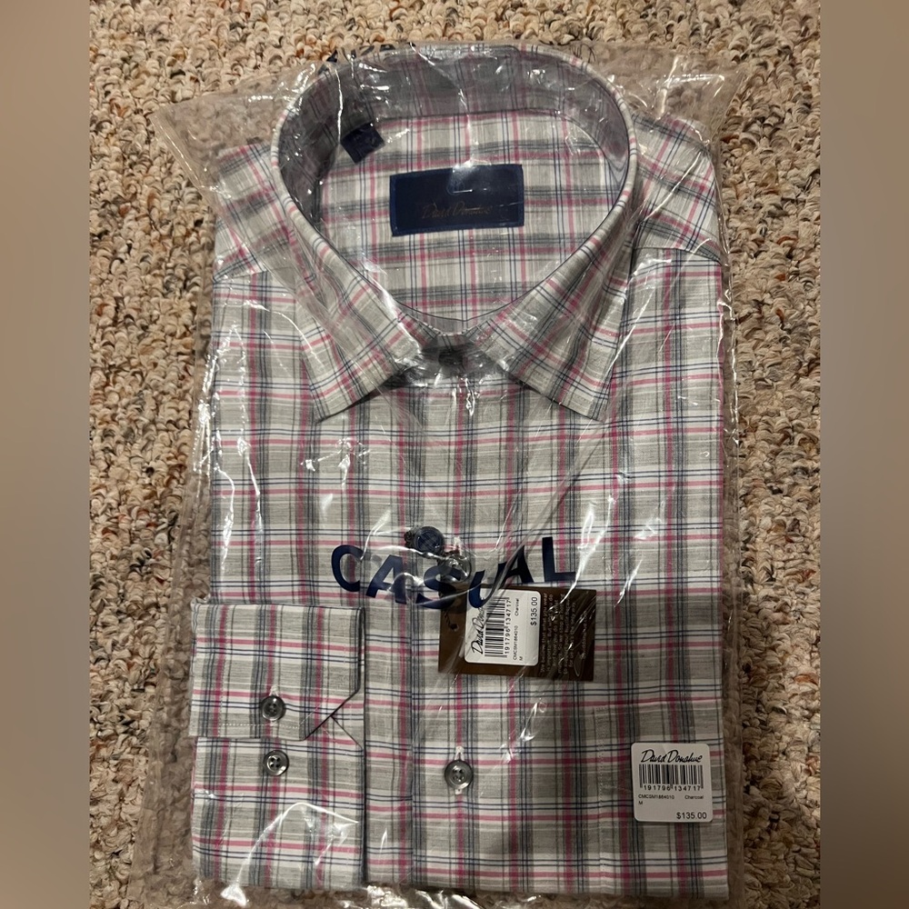 NWT Never Opened David Donahue Casual Button Up